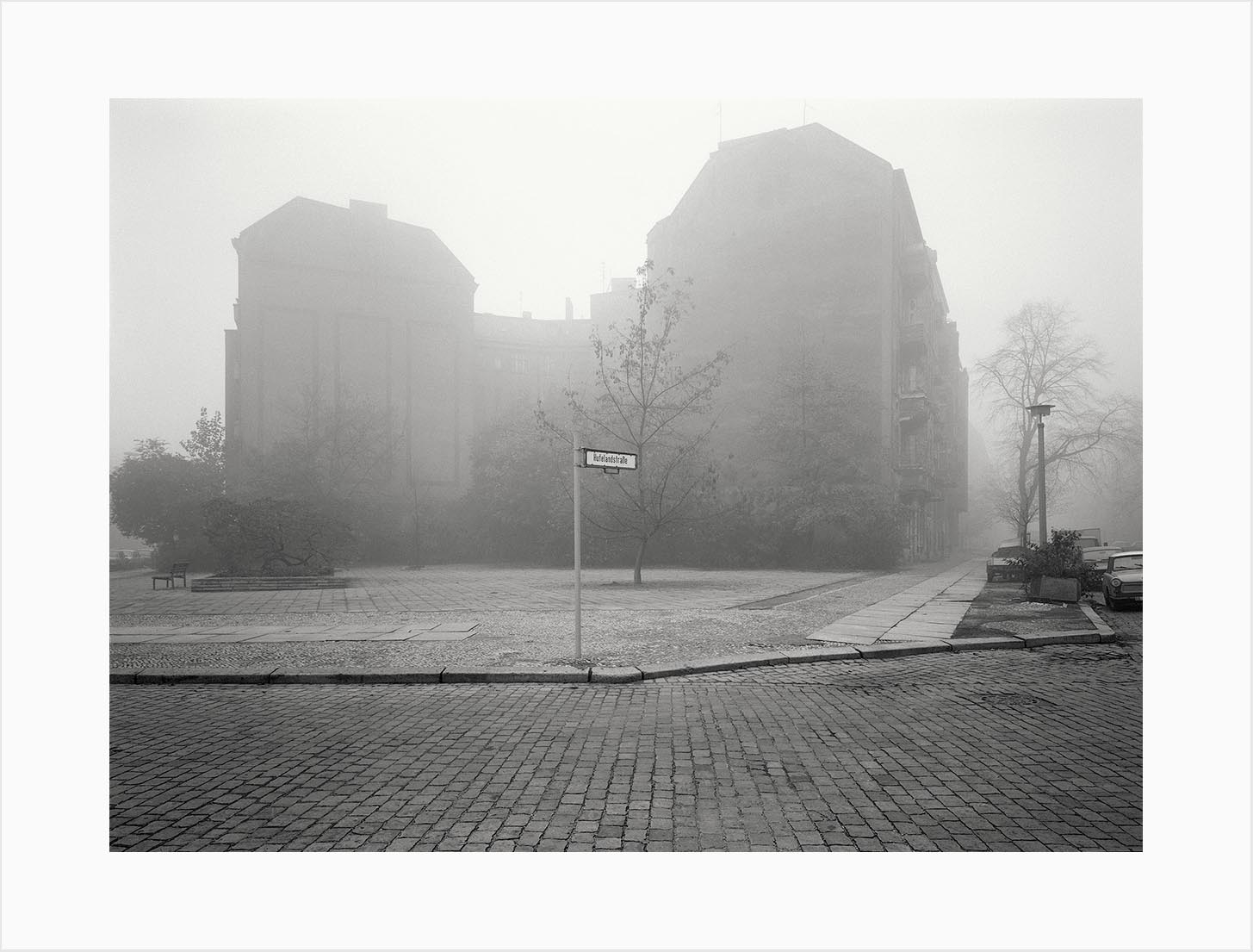 Harf Zimmermann "Hufelandstraße 1055 Berlin" #871000_05, Ende der Hufelandstraße am Friedrichshain